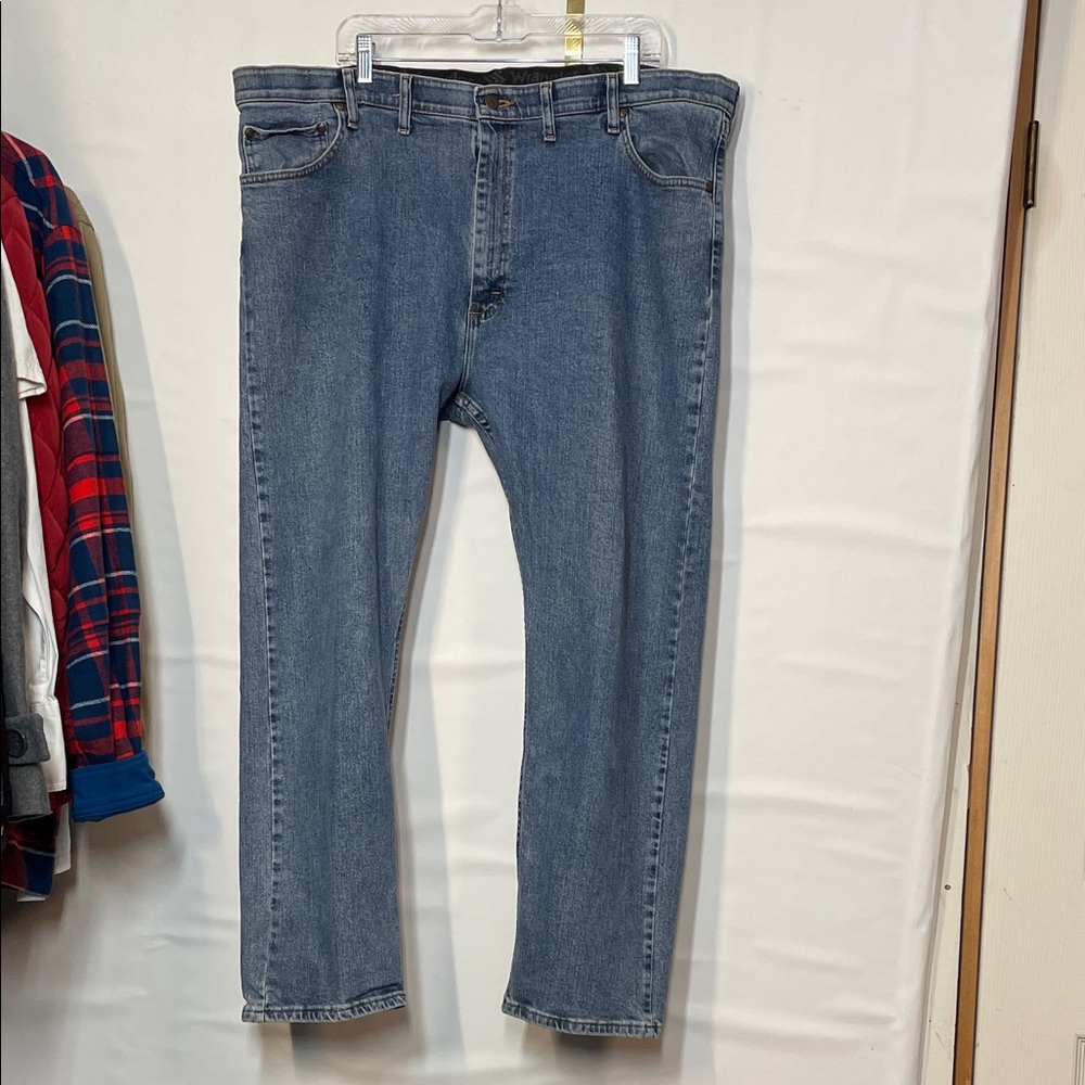 Wrangler Men's Straight 44”x28” Blue Jeans
